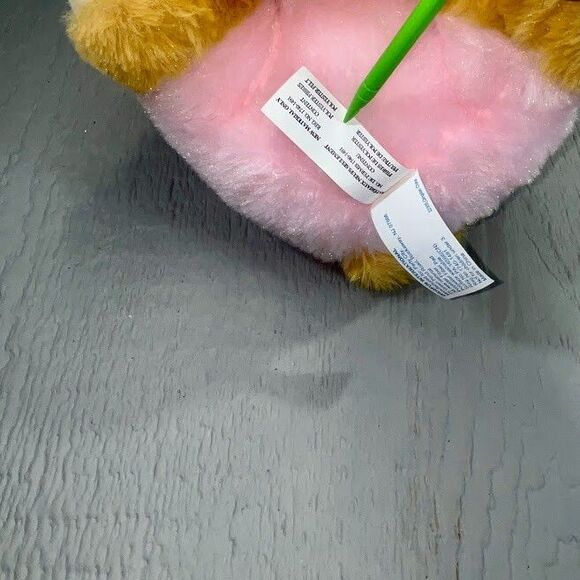 Rare Hugfun Brown Pomeranian Dog In Pink Rabbit Costume 12" - Picture 6 of 15